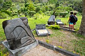 Mauritius, Bezirk Riviere Noire, internationales Denkmal des Sklavenwegs am Fuße des Morne Brabant