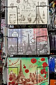 France, Paris, postcards representing the Eiffel tower