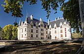 Frankreich, Indre et Loire, Loire-Tal, das von der UNESCO zum Weltkulturerbe erklärt wurde, Azay-le-Rideau, Schloss Azay-le-Rideau