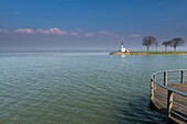 France, Somme, Baie de Somme, Saint-Valery-sur-Somme, Flooding of the salted meadows and of the Somme channel