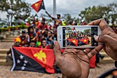 Papua New Guinea, National Capitale district, Port Moresby, Waigani District, Independence Hill, Independence Day celebration held each year on September 16