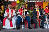 Papua New Guinea, National Capitale district, Port Moresby, Waigani District, Independence Hill, Independence Day celebration held each year on September 16, Prime Minister James Marape and Governor Powes Parkop