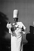 France, Rhone, Collonges au Mont d'Or, Paul Bocuse portrait