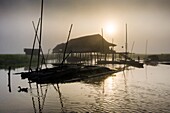 Papua-Neuguinea, Ost-Sepik-Provinz, Sepik-Fluss-Region, Bezirk Angoram, Dorf Lol (Luftaufnahme)