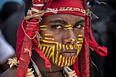 Papua New Guinea, National Capitale district, Port Moresby, Ela Beach District, Hiri Moale Festival held every year mid-September, traditionnal Motu and Koitabu tradtionnal dancer