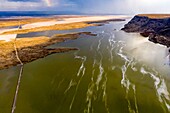 Kenia, Magadi-See, Rift Valley, Sturm am Nachmittag (Luftaufnahme)