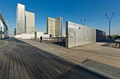 France, Paris, the National Library of France (BNF), François Mitterrand site by architect Dominique Perrault