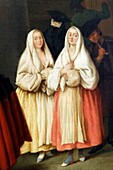 Italien, Venetien, Vicenza, Palazzo Leoni Montanari, Gallerie d'Italia, Der Mondo Nuovo von Pietro Longhi