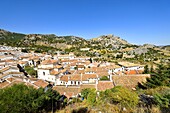 Spain, Andalusia, Province of Cadiz, Grazalema, Sierra de Grazalema Natural Parc, White village (Pueblos Blancos) on the White Villages road (Ruta de los Pueblos Blancos)