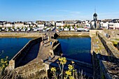 Frankreich, Finistere, Concarneau, ville close (Stadt mit Stadtmauer)