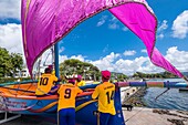 Mauritius, Distrikt Grand Port, Mahebourg, Regatta der mauritischen Piroggen