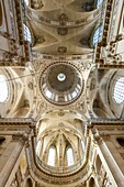 France, Paris, 17th century Saint Paul and Saint Louis church, the ceiling of the cupola