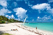 Mauritius, Bezirk Flacq, Strand von Quatre Cocos