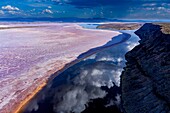 Kenia, Magadi-See, Rift Valley, Soda (Luftaufnahme)