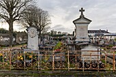 France, Indre et Loire, Loire valley listed as World Heritage by UNESCO, Tours, La Salle cemetery, Family enclosure of the Mame family, a large family of printers who brought book production into the industrial era