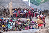 Guinea Bissau, Bijagos-Archipel, von der UNESCO als Biosphärenreservat eingestuft, Insel Imbone, Nationalpark Orango, Zeremonie der Paille im Dorf Eticoga