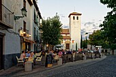 Spanien, Andalusien, Granada, von der UNESCO zum Weltkulturerbe erklärter Stadtteil Albaicin, Placeta de San Miguel el Bajo