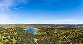 Sapin, Estremadura, province of Badajoz, embalse of Cijara, from a drone machine