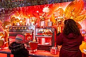 Frankreich, Paris, Schaufenster des Kaufhauses Galeries Lafayette zur Weihnachtszeit