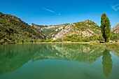 France, Drôme, Cornillon sur l'Oule, the Pas-des-Ondes water reservoir