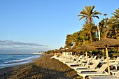 Spain, Andalusia, Costa del Sol, Malaga Province, Marbella, seafront along the beach