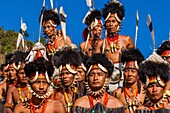 Indien, Nagaland, Kisima, Naga-Hornvogel-Festival