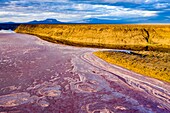 Kenia, Magadi-See, Rift Valley, Soda (Luftaufnahme)