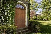 France, Indre et Loire, Loire valley listed as World Heritage by UNESCO, Tours, diocese of Tours, garden of the diocesan house Carmel, former Carmelite convent, small building where the nuns were buried