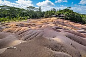 Mauritius,Bezirk Riviere Noire,Chamarel,Sieben farbige Erden