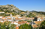 Spain, Andalusia, Province of Cadiz, Grazalema, Sierra de Grazalema Natural Parc, White village (Pueblos Blancos) on the White Villages road (Ruta de los Pueblos Blancos)