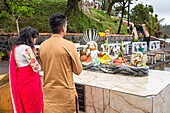 Mauritius, Savanne district, Grand Bassin (or Ganga Talao), the most sacred Hindu place in Mauritius