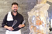 France, Correze, Brive la Gaillarde, gastronomic restaurant En Cuisine, its chef Nicolas Eche