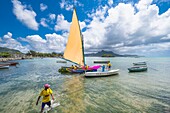 Mauritius,Stadtviertel Grand Port,Mahebourg,Regatta der mauritischen Piroggen