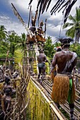 Indonesien,Papua,Bezirk Asmat,Dorf Per,Pfahlzeremonie