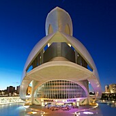 Spanien,Valencia,Stadt der Wissenschaften und Künste,Palast der Künste Reina Sofia,El Palau de les Arts Reina Sofia,Opernhaus,vom Architekten Santiago Santiago Calatrava