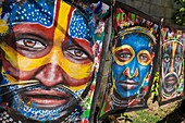 Papua New Guinea, National Capital District Province, Port Moresby, Waigani District, Port Moresby Theater, Monthly Craft Market, Paintings