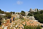 Spain, Andalusia, Costa del Sol, Malaga Province, Antequera, El Torcal natural reserve, rock formation listed as World Heritage by UNESCO