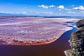 Kenia,Magadi-See,Rift Valley,Soda (Luftaufnahme)