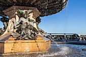 Frankreich,Gironde,Bordeaux,Zone des Weltkulturerbes der UNESCO,Place de la Bourse und Brunnen der Drei Grazien