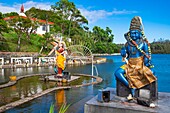 Mauritius, Savanne district, Grand Bassin (or Ganga Talao), the most sacred Hindu place in Mauritius