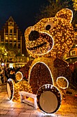 France, Somme, Amiens, Marché de Noël dans les rues du centre ville, le plus grand marché de Noël du nord de la France