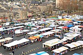 Frankreich,Correze,Brive la Gaillarde,Markt vor der Halle Georges Brassens