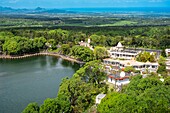 Mauritius, Savanne district, Grand Bassin (or Ganga Talao), the most sacred Hindu place in Mauritius