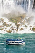 Kanada,Provinz Ontario,Niagarafälle,Amerikanische Wasserfälle,Amerikanisches Ausflugsschiff Maid of the Mist