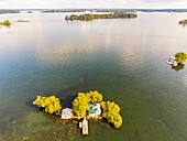 Kanada,Ontario,Thousand Islands (1000 Inseln) bei Gananoque (Luftaufnahme)