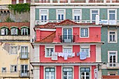 Portugal,Lissabon,Cais Do Sodres,Fensterleinen