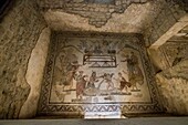 Italien,Sizilien,Piazza Armerina,Villa romaine du Casale,Mosaike aus dem dritten Jahrhundert,von der UNESCO zum Weltkulturerbe erklärt