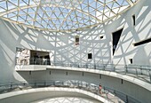 Japan, Kyushu Island, Kyushu Region, Nagasaki, Urakami District, Atomic Bomb Museum, light-flooded interior, dome with glass roof