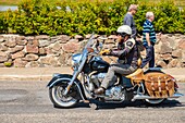 Kanada,Provinz Quebec,North Shore,Saguenay Fjord,Tadoussac,Radfahrer