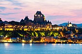 Kanada,Provinz Quebec,Quebec City,Weltkulturerbe Altstadt von Quebec,Unterstadt und Schloss Frontenac